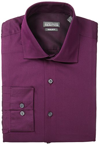 Kenneth Cole Reaction Men's Regular Fit Chambray Solid