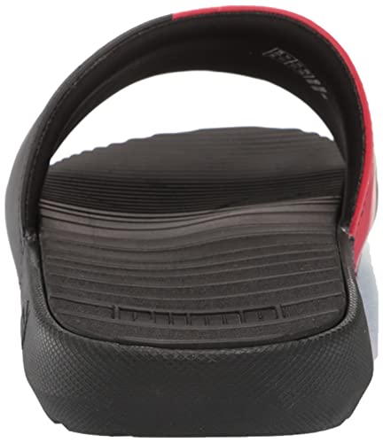 PUMA PUMA Men's Cool Cat Slide Sandal, Tech Black-High Risk Red-White, 13