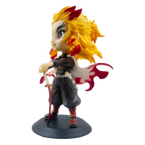 Image of Rengoku Action Figure 15 CM Demon Slayer Anime Collectible Toy | Anime Action Figure PVC Model for Kids & Adults | Action Figure Toys for Display - RENGOKU - 15 CM