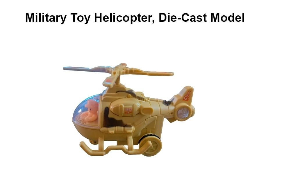 Image of Military Toy Helicopter, Die-Cast Model