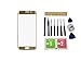 Flügel Cristal Frontal para Samsung Galaxy S6 Edge Plus G9280 G928 G928F Pantalla frontal de lentes de vidrio Oro ( sin táctil pantalla sin LCD ) de Recambio & Herramientas