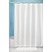 Produktbild iDesign Decorative Poly Blend Duschvorhang aus Polyester und Baumwolle, Vorhang für Badewanne und Dusche in 183,0 cm x 183,0 cm, weiß