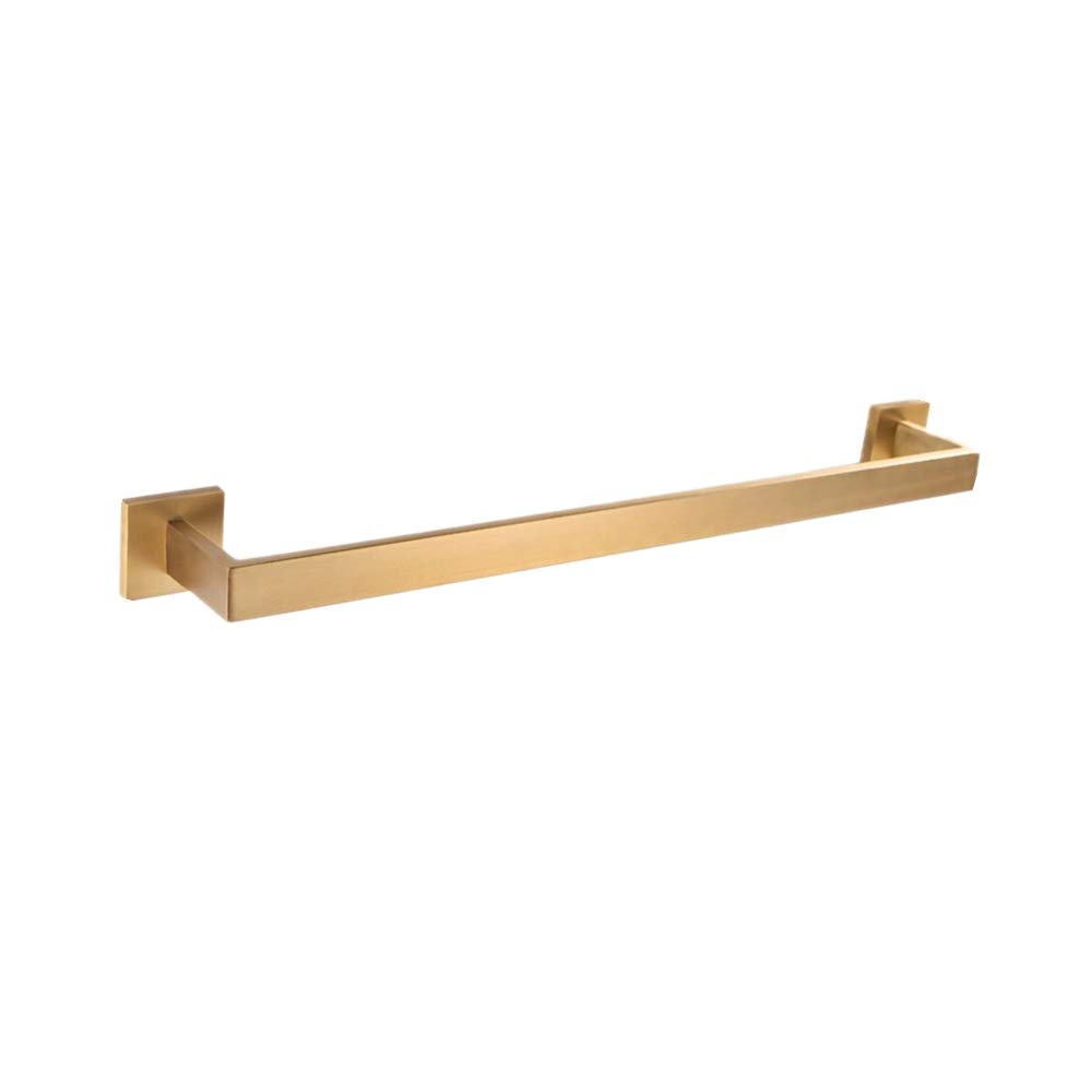 AOTKAE Gold Finish Towel Bar for Bathroom Towel Hanger 1 Level Wall Mounted Brushed Stainless Steel
