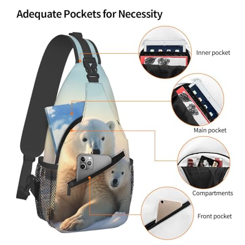 Small Sling Bag para Mujer y Hombre Negro miniatura 4