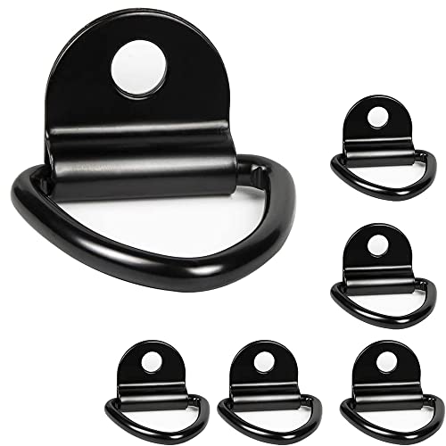 WUDZ 6 Piezas Anillos D Anilla Amarre Acero Inoxidable, Gancho De Amarre Montaje En D, D Anillas Amarre Remolque, para Camiones, Furgonetas, Barcos, Kayaks, Remolques Cover