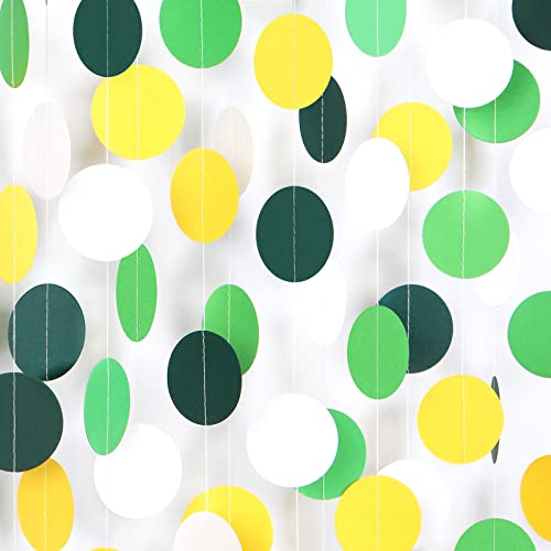 Yellow Green White Party-Decorations Garland - 52Ft...