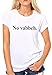 Puzzletee Tshirt Donna Divertente “No Vabbeh” Maglietta con...