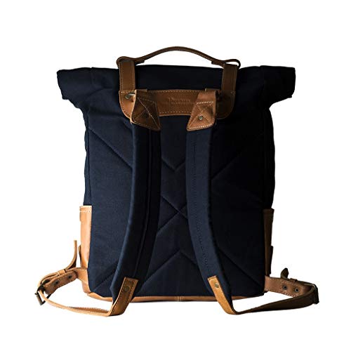 Mochila Beatnik & Sons de Couro Terry Deep Blue