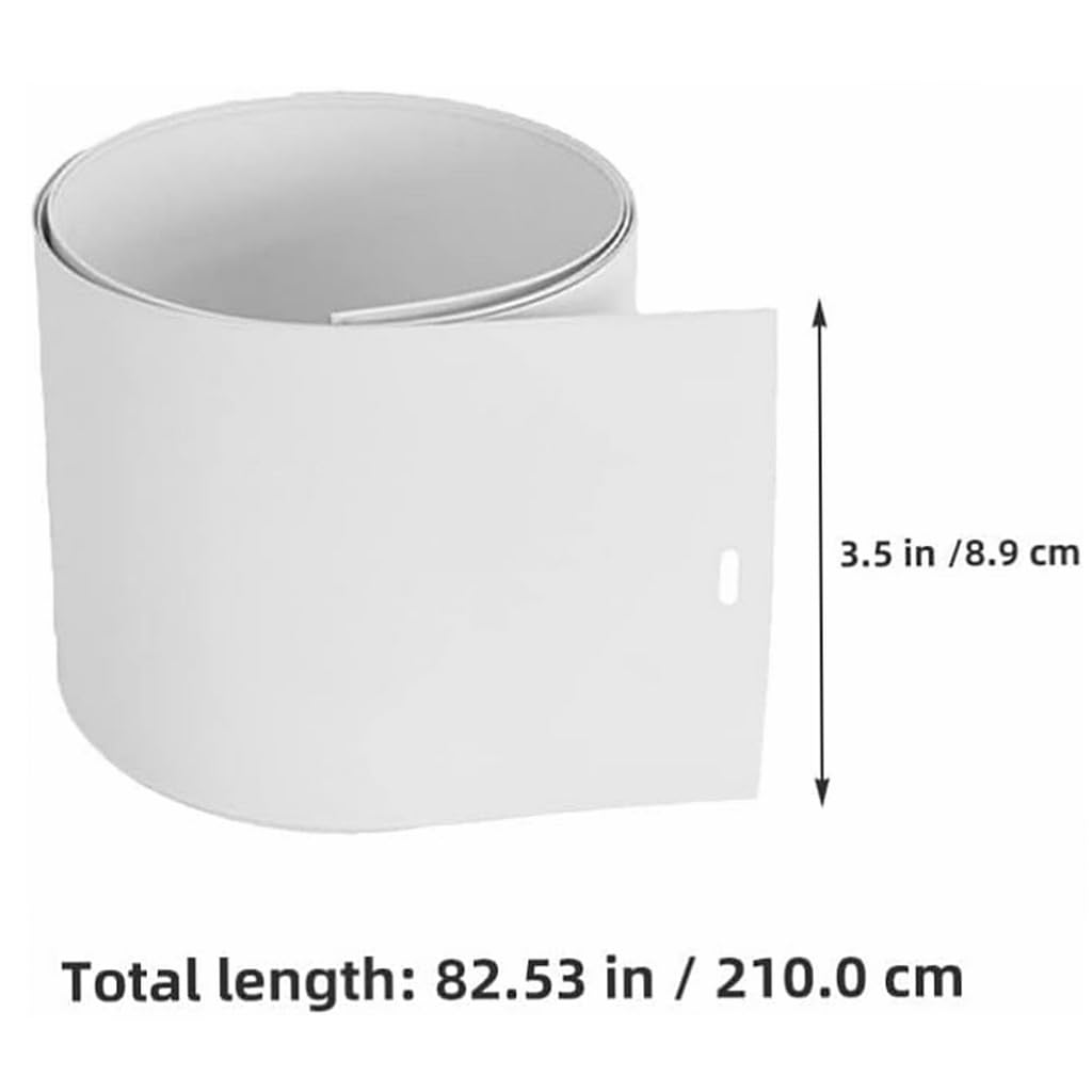 Lamelles de Rechange for Store Vertical, PVC Blanc Découpable 210 cm