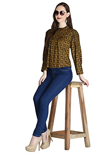 Image of DHRUVI TRENDZ Women's Regular Fit Shirt