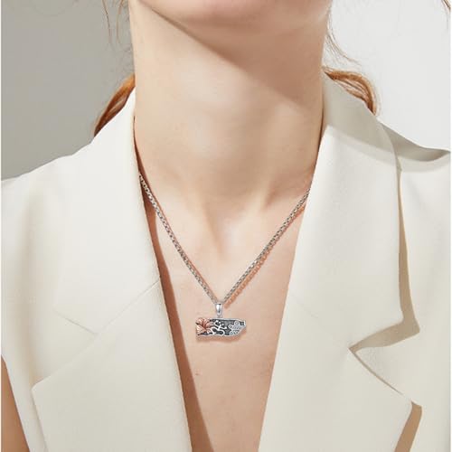 Puerto Rico Necklace 925 Sterling Silver Puerto Ricans Map Pendant Puerto Rico Coquí Frog Jewelry Gifts for Men Women2