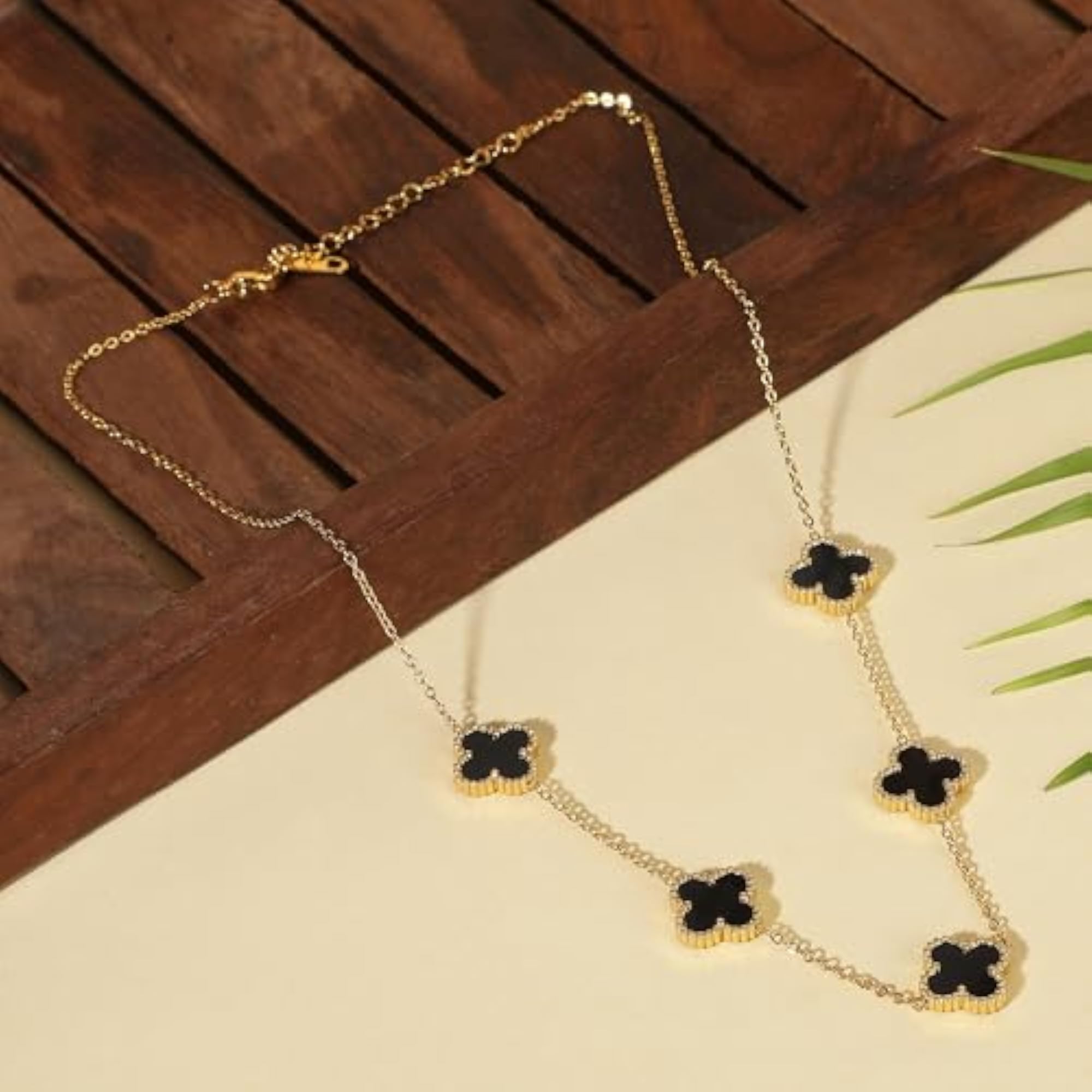 Women's Four Leaf Pendant Necklace, Thoughtful Gift for Her