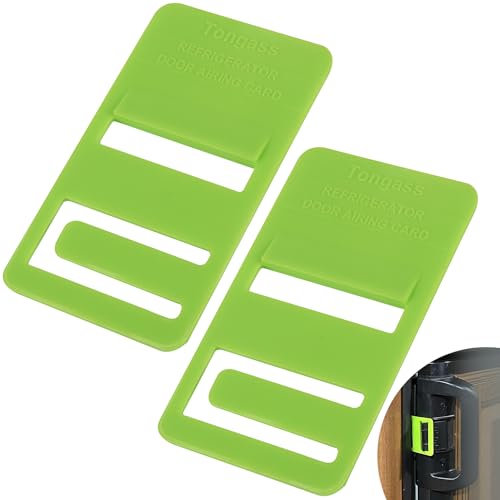 Image of TonGass (2-Pack, Green RV Refrigerator Airing Device Service Kit | Exact Replacement Door Prop Clips Compatible with Dometic Models DM26XX and DM28XX (6-8 Cubic feet Models)