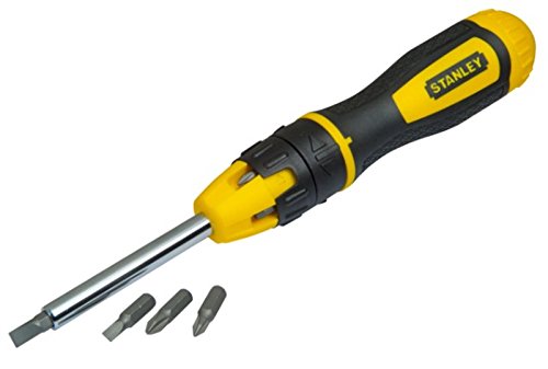 Stanley STHT0-62574 Bit-Screwdriver with 20 Bits and Ratchet, Black/Yellow, Set of 22 Piece - Image 3