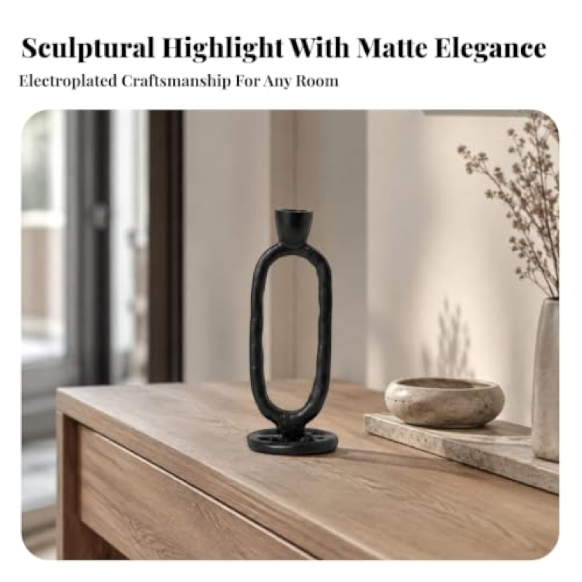Metal Finish Aluminum Candle Holder for Versatile Decor