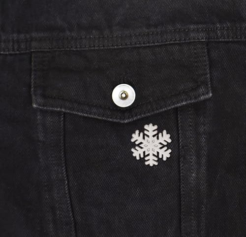 Image of Snowflake Glitter Soft Enamel Pin