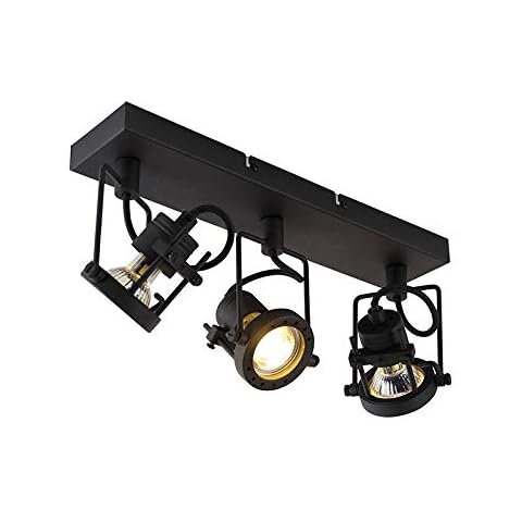Qazqa Industrial Black 3-Way Ceiling Spotlight Cover