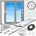 gulrear Portable Air Conditioner Plastic Window Vent Kit Parts, Window Slide Kit Plate For Portable Air Conditioner, Adjustable Length Portable AC Vent Kit For Exhuast Hose Of 13cm/5.1 Inch