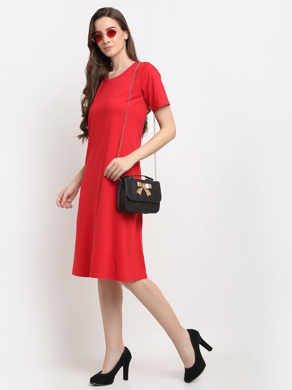 Image of Women's A-Line Cotton Midi Dress