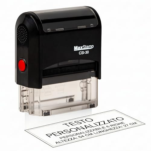 Timbro Personalizzato Autoinchiostrante in Gomma – Fino a 6 Righe