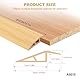 TECDW 200x7cm übergangsprofil selbstklebend Selbstklebend,flexibel übergangsleiste Boden rutschfest,PVC übergangsleiste zum Abdecken von Türen, Fliesenteppich zu Fliese (ursprüngliches Holz)