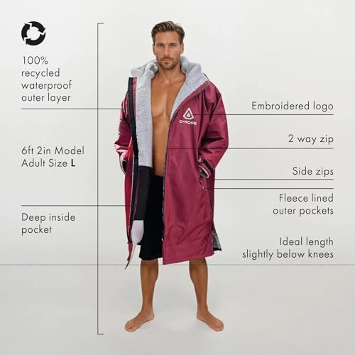 Bata cambiadora de manga larga impermeable hecha con materiales reciclados 2