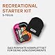Gizeh 418100052 Recreational Starter Kit Set 5-teilig Black King Size Slim + Active Filter, Jay Tube, Hemp Grinder, Metall Rolling Tray S Beanie, Papier
