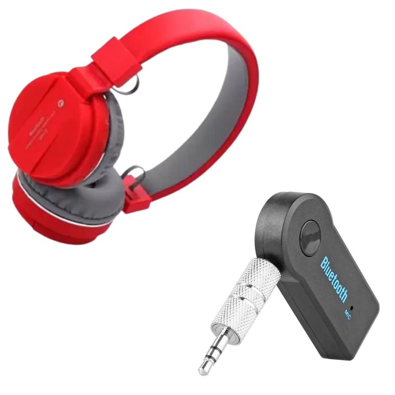 Combo Pack of 2 Items - Comfortable On-Ear Bluetooth Wireless Headphone, Bluetooth Mp3 Car Receiver (1 Year Warranty)-image-13