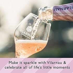 Discover and Savor Vilarnau 0.0% Alcohol Free Sparkling Rosé – Organic & Vegan Spanish Delight, 750ml Pack of 2