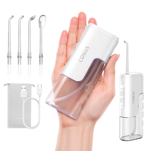 Image of COSLUS T40 Mini Water Flosser for Travel, Portable Compact Design