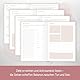 paper&you® Work & Life Wochenplaner ohne Datum A5 Soft Flower undatierter Kalender zur Achtsamkeit & Selbstorganisation, Planer undatiert, Dankbarkeitstagebuch - nachhaltig & klimafreundlich