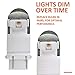 SYLVANIA - 3157 ZEVO LED Amber Bulb - Bright LED Bulb, Ideal for Park and Turn Lights (Contains 2 Bulbs)