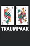 Kartenspiel Dame König Skat Doppelkopf Paar: Notizbuch und Tagebuch mit 120...