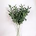 NOLAST 4pcs Faux Greenery Branches Stems Fake Olive Branches Artificial Plants for Vase Home Party Decoration (Green)