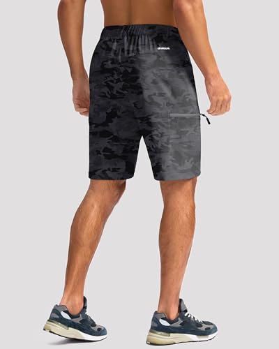 Image of G Gradual Men's Hiking Cargo Shorts 9 inch Quick Dry Lightweight with 4 Pockets