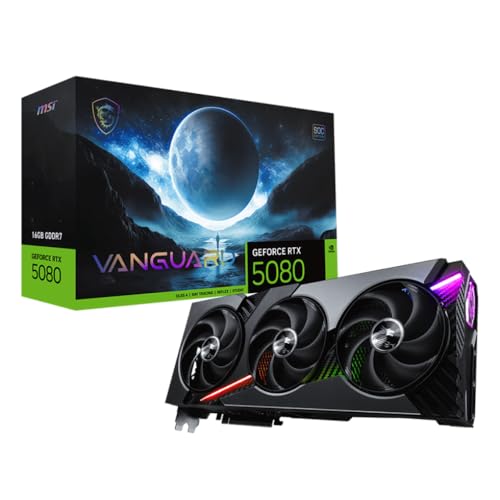 Adjivecct  GeForce RTX 5080 16G Vanguard SOC Scheda Grafica VD8974 - Scheda video