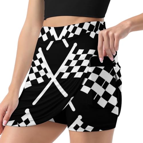 Women Girl's Hippie Wrap Skort Bodycon Modesty Shorts Cosplay Costumes Skirt2