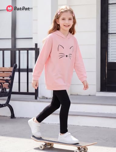 Image of PATPAT Girls 2 Piece Outfits Long Sleeve Hoodie and Leggings Clothing Set Outfits for Girls 4-12Y Fall /Winter Outfits