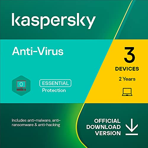Kaspersky Anti-Virus 2023 | 3 Devices | 2 Years | PC | Online Code