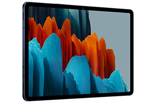 Image of Samsung Galaxy Tab S7 27.81 cm (11 inch) 120 Hz Display, S-Pen in Box, Quad Speakers, 6 GB RAM, 128 GB Internal, Wi-Fi + LTE, Mystic Navy + Cover