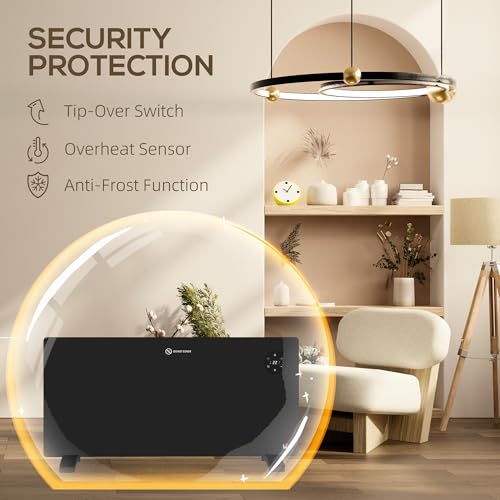 HOMCOM 2000W Electric Panel Heater - Wall Mount or Freestanding - Image 6