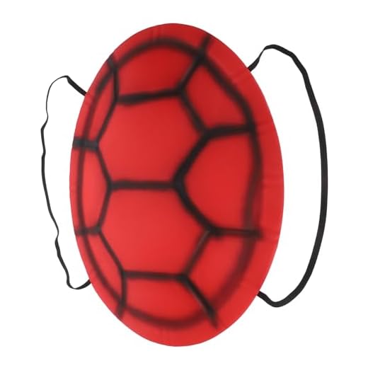 ORFOFE Disfraz Caparazón Tortuga Rojo de EVA Ligero y Cómodo para Halloween y Cosplay Accesorios para Adultos Fiestas y Carnavales