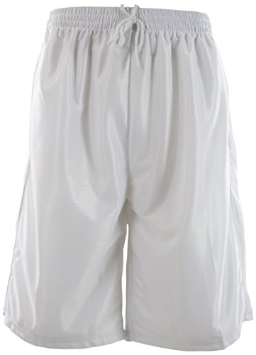 Choiceapparel Mens Solid Color Basketball Training Shorts With Pockets And Drawstring (L, 209-White) #TOP13