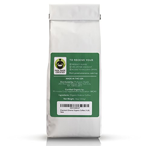 Pe Premium Enema Organic Enema Coffee (1Lb) Light Roast, Medium Ground - Formulated For Gerson Coffee Enemas - Fair Trade Certified - Made In The Usa #TOP6