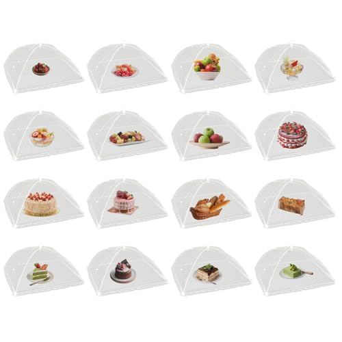 STARVAST 16 Pack Large Mesh Food Covers, 17" x 17"