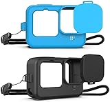 【 Ensemble 2 en 1 】 Cet ensemble contient deux étuis de protection en silicone ( noir et bleu) pour répondre à vos différentes exigences en matière de couleur et offrir une alternative rapide en cas de perte ou de dommage accidentel.