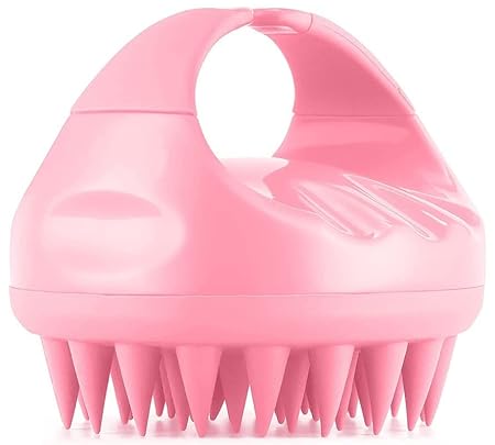 NG CREATION Hair Scalp Massager Shampoo Brush With Soft Silicone Bristles Anti Dandruff Exfoliating (Multicolour))