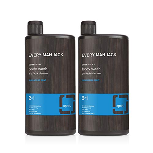 Every Man Jack Body Wash, Swim + Surf, 16.9-ounce (TWIN PACK)