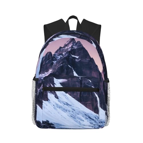 Sac à dos confortable et ultra léger avec motif montagne mixte