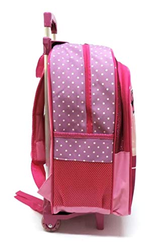 Kit Mochila Infantil Escolar Minnie Glitter Rodinhas G F5